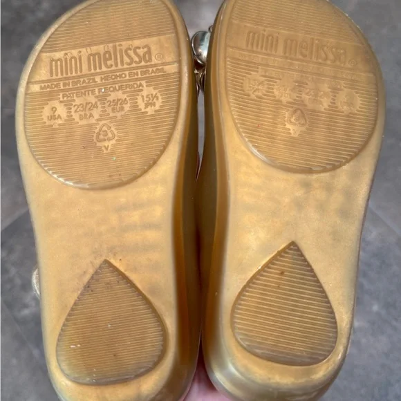 Mini Melissa Ultragirl gold flowers shoes - Picture 8 of 9